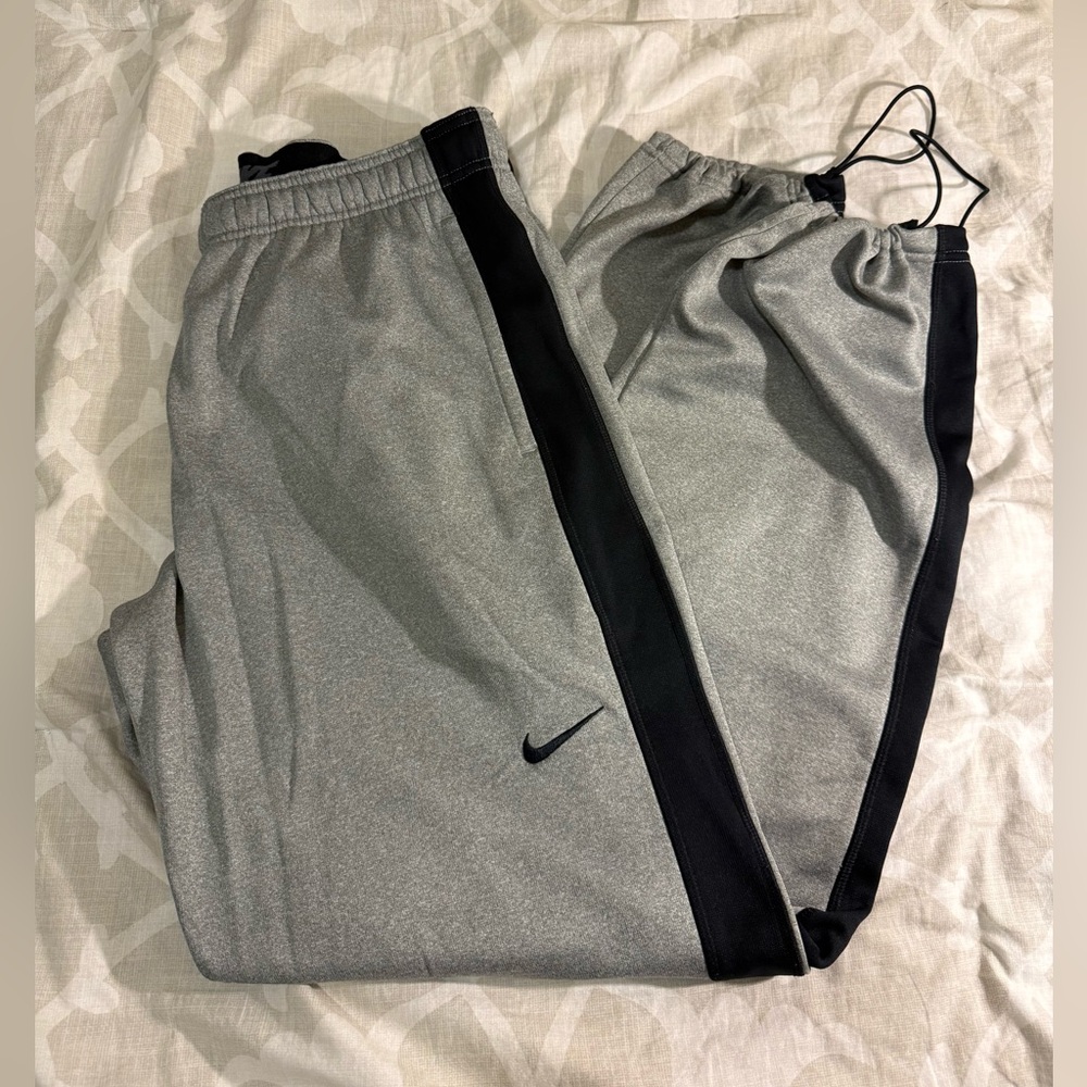 Nike Gray and Black Sweatpants
